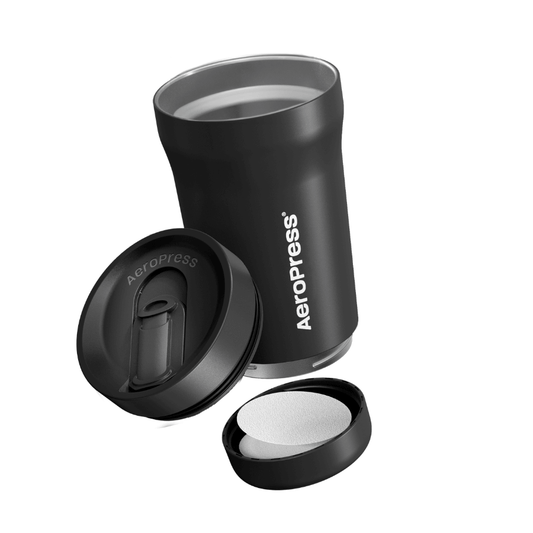 AeroPress Travel Coffee Tumbler - Stainless Steel - Coffee Vessel for Home Brewing Stations