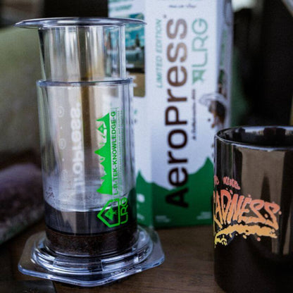 AeroPress Clear Coffee Press - LRG - Compact Coffee Press for Fresh Brewing