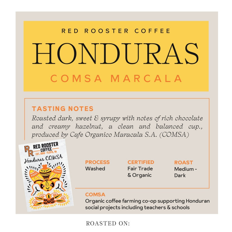 Honduras COMSA Marcala - Fresh Coffee Selection for Daily Routines