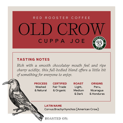 Organic Old Crow Cuppa Joe - Fresh Coffee Selection for Daily Routines