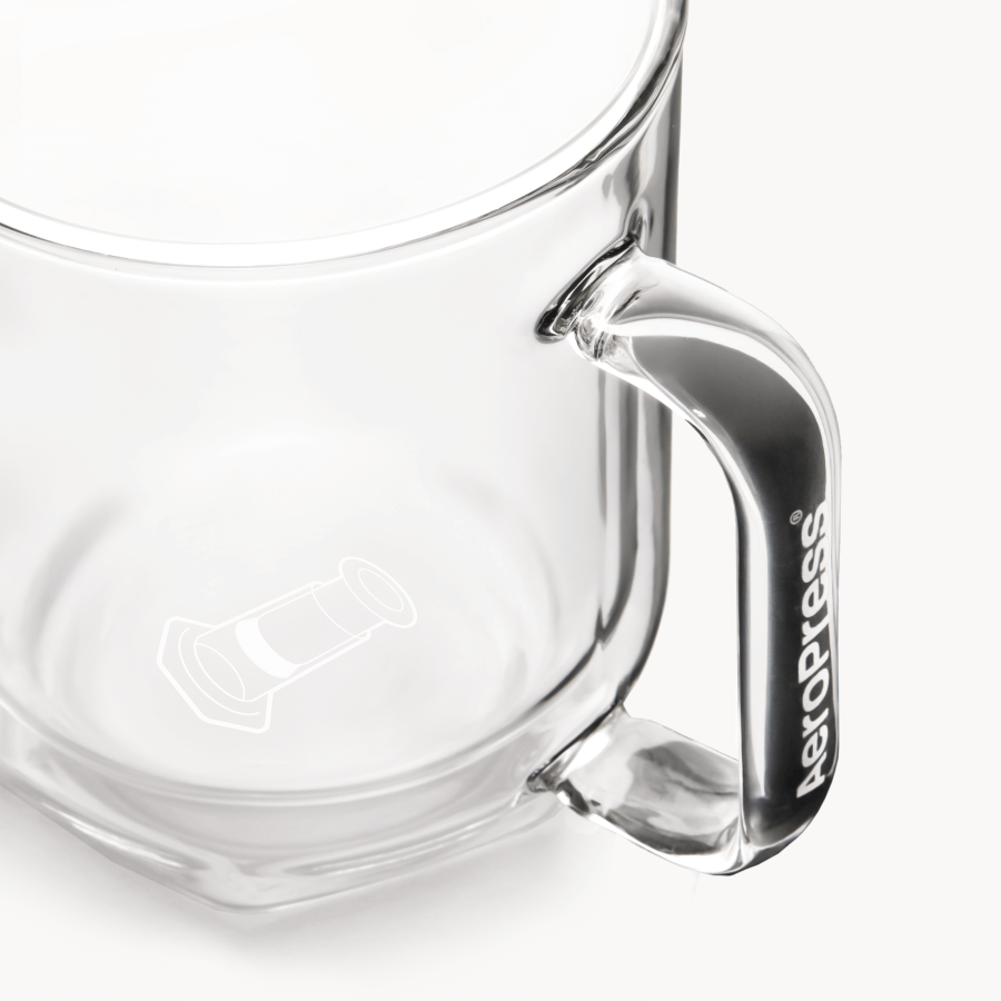 AeroPress Double Wall Glass Coffee Mug - 2 Pack - Coffee Vessel for Home Brewing Stations