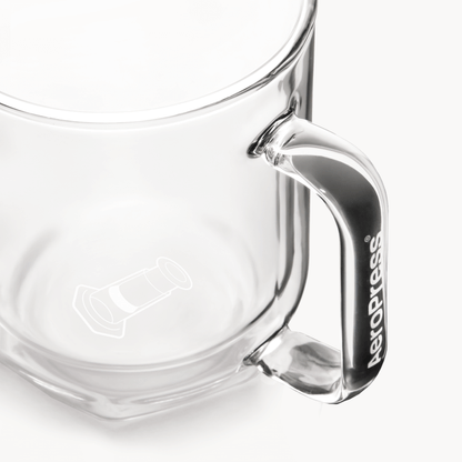 AeroPress Double Wall Glass Coffee Mug - 2 Pack - Coffee Vessel for Home Brewing Stations