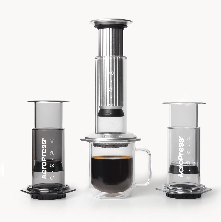 AeroPress Double Wall Glass Coffee Mug - 2 Pack - Coffee Vessel for Home Brewing Stations