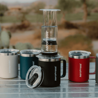 AeroPress Travel Coffee Mug - Stainless Steel - Coffee Vessel for Home Brewing Stations
