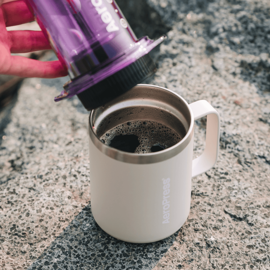 AeroPress Travel Coffee Mug - Stainless Steel - Coffee Vessel for Home Brewing Stations