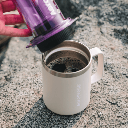AeroPress Travel Coffee Mug - Stainless Steel - Coffee Vessel for Home Brewing Stations
