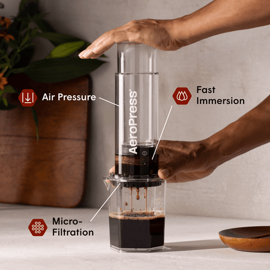 AeroPress Coffee Maker - Clear XL - Compact Coffee Press for Fresh Brewing