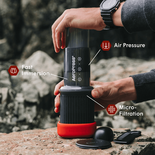 AeroPress Coffee Maker - Go - Compact Coffee Press for Fresh Brewing