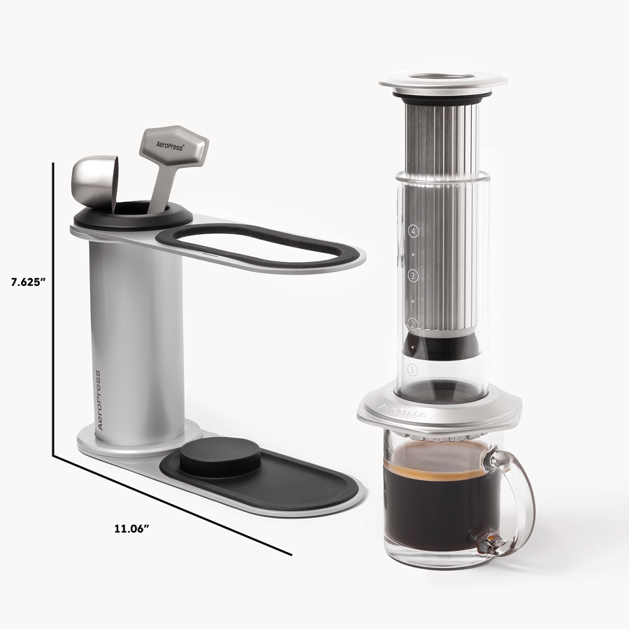 AeroPress Organizer Stand - Stainless Steel - Coffee Station Stand for Organized Preparation