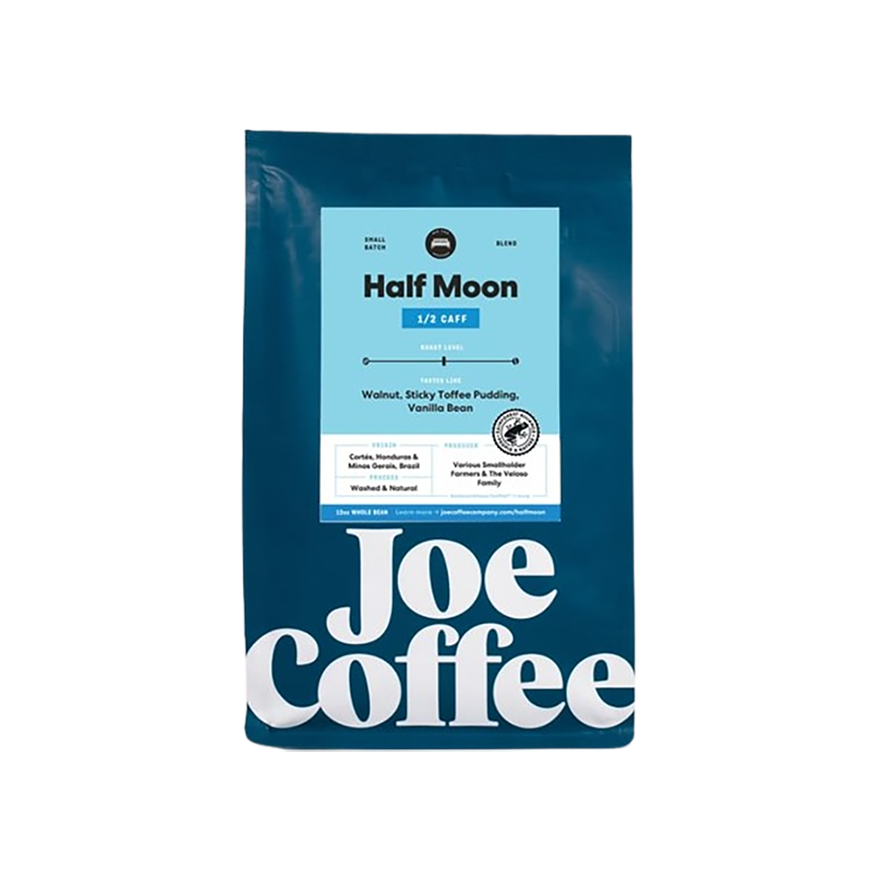 Half Moon Half Caff 12 oz - Fresh Coffee Selection for Daily Routines