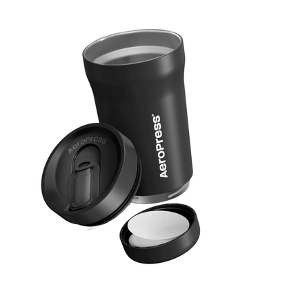 AeroPress Travel Coffee Tumbler - Stainless Steel - Coffee Vessel for Home Brewing Stations