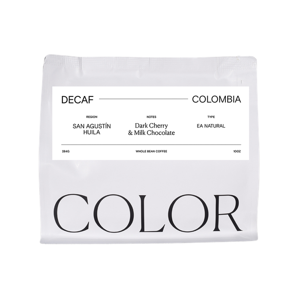 Decaf Colombia San Agustin 10 oz - Fresh Coffee Selection for Daily Routines