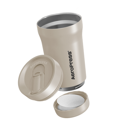 AeroPress Travel Coffee Tumbler - Stainless Steel - Coffee Vessel for Home Brewing Stations