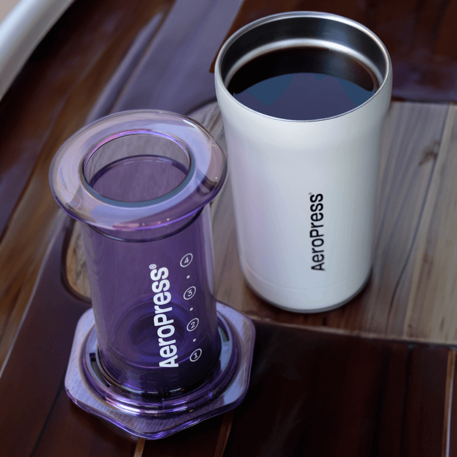 AeroPress Travel Coffee Tumbler - Stainless Steel - Coffee Vessel for Home Brewing Stations