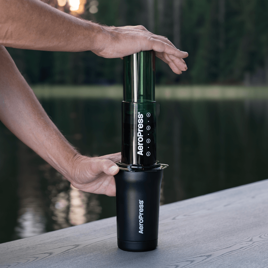 AeroPress Travel Coffee Tumbler - Stainless Steel - Coffee Vessel for Home Brewing Stations