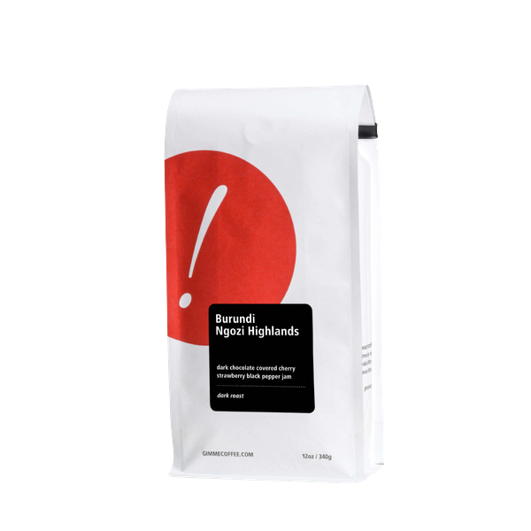 Burundi Ngozi Highlands Dark Roast 12 oz - Fresh Coffee Selection for Daily Routines